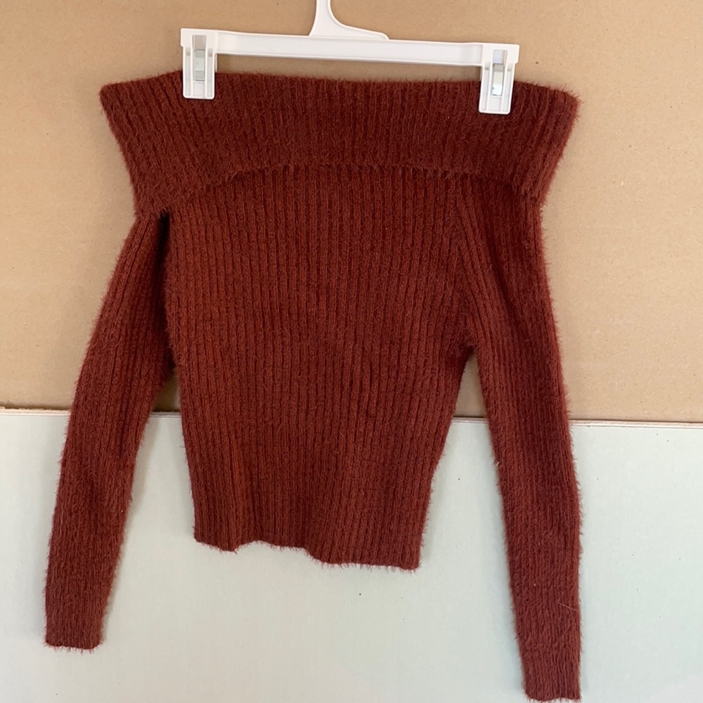 Off the shoulder sweater top